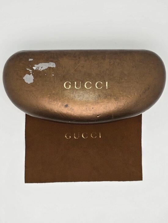 *SOLD* Gucci GG2782/S Gold Frame Brown Gradient Lens Semi-Rimless Sunglasses - Picture 3 of 15